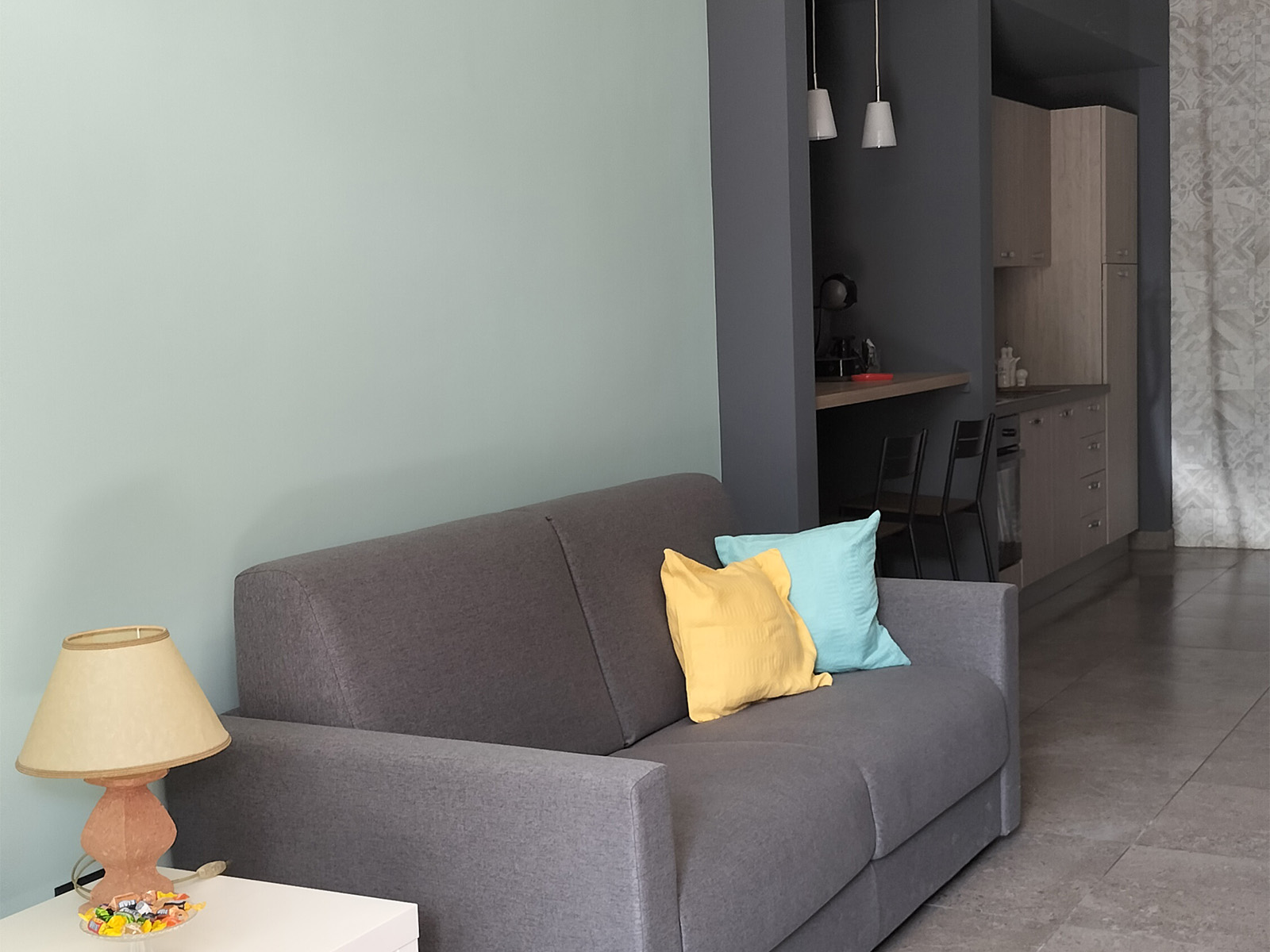 Die Wohnzimmerküche – Wohnung Limone